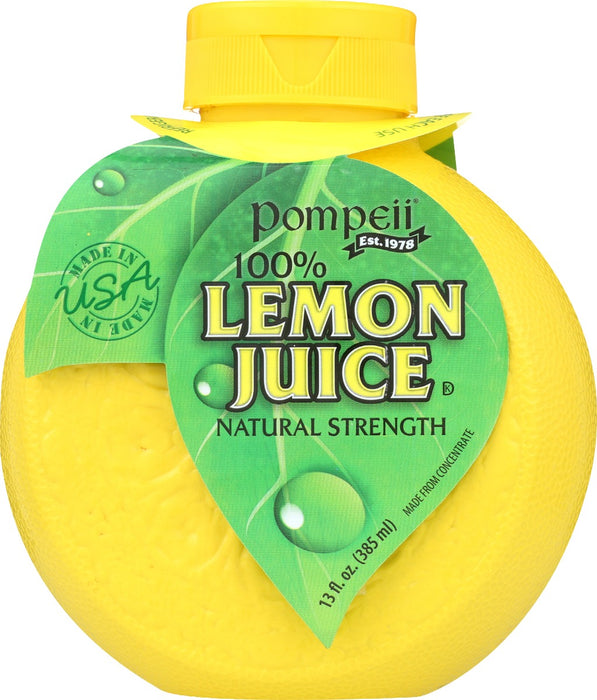 POMPEII: Juice Lemon 100%, 13 oz