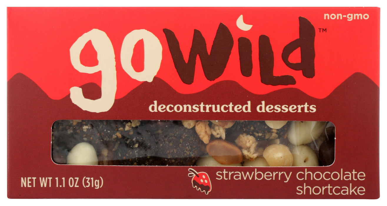 GO WILD: Snack Strwbry Choc Shrtck, 1.1 oz