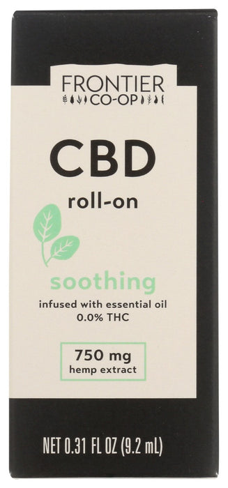FRONTIER COOP: Roll On Cbd Soothng 750Mg, 0.31 oz