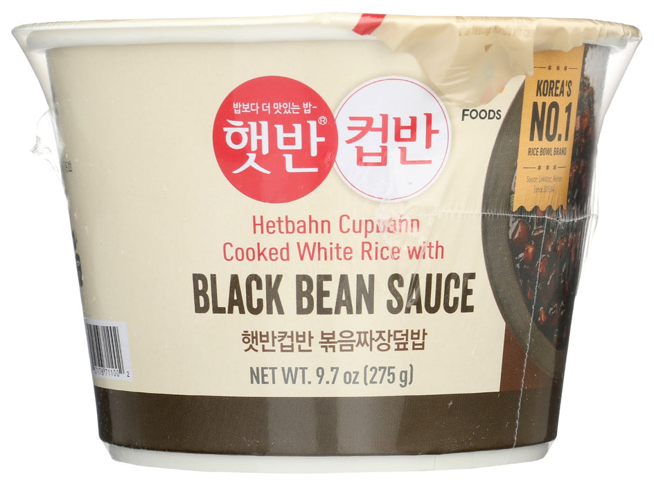 CJ FOODS: Cup Rice Blk Bean Sauce, 9.7 oz