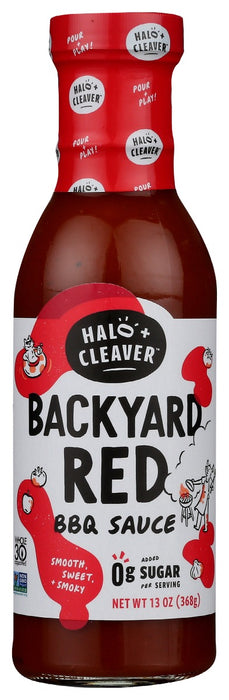 HALO AND CLEAVER: Sauce Bbq Backyard Red, 13 oz