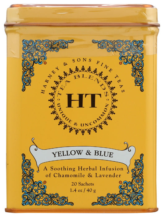 HARNEY & SONS: Tea Ht Yellow Blue 20Ea, 20 ea
