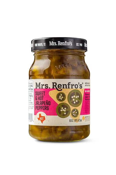 MRS RENFRO: Sweet and Hot Jalapeno Peppers, 16 oz