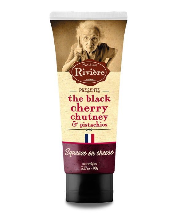 MAISON RIVIERE: Black Cherry Chutney, 3.17 oz