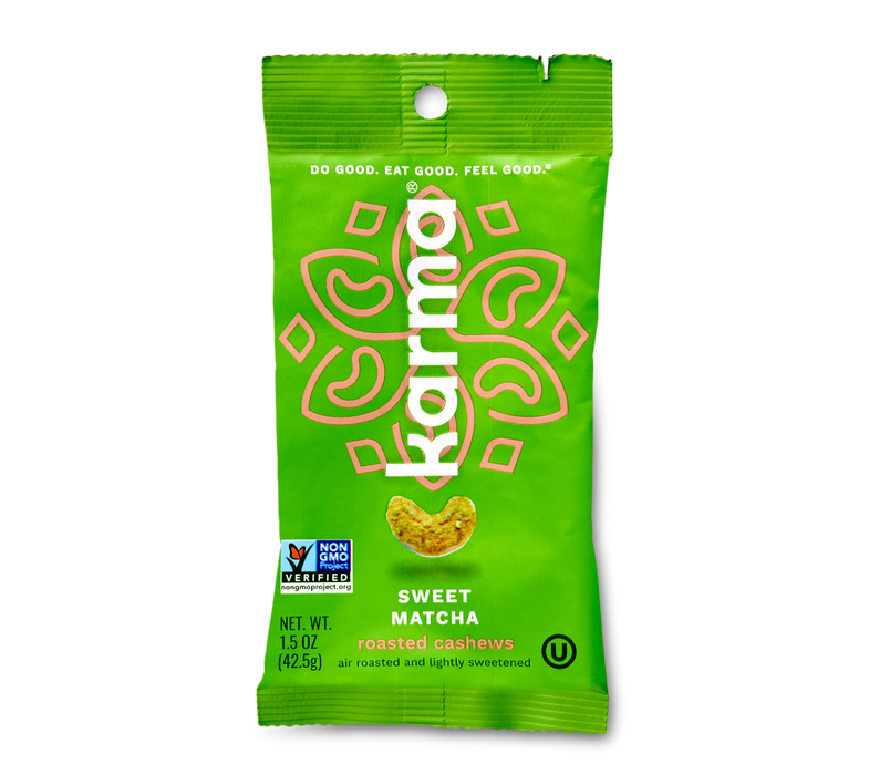 KARMA: Sweet Matcha Roasted Cashews, 1.5 oz