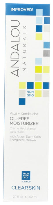 ANDALOU NATURALS: Clear Skin Acai Kombucha Oil Free Moisturizer, 2.1 oz