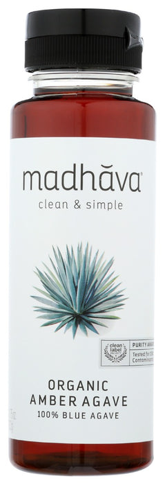 MADHAVA: Organic Amber Agave, 11.75 oz