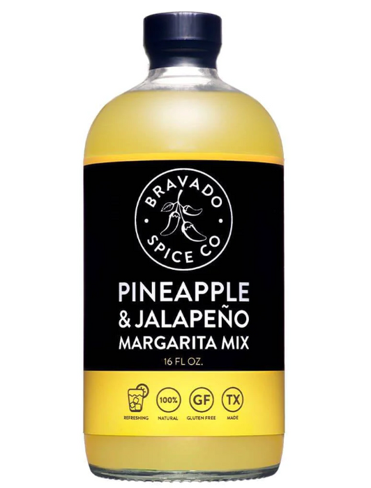 BRAVADO SPICE: Pineapple and Jalapeno Margarita Mix, 16 fo