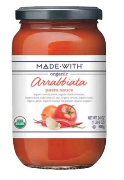 MADE WITH: Organic Arrabbiata Pasta Sauce, 24 oz