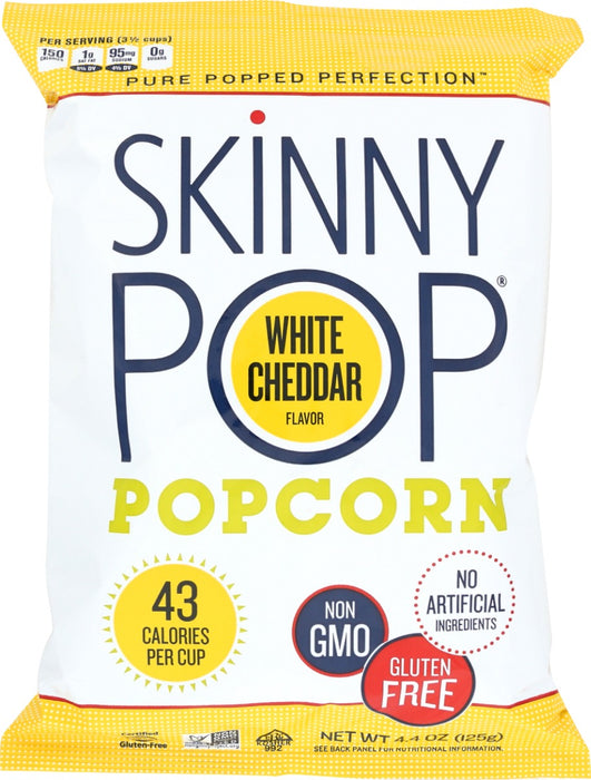 SKINNY POP: White Cheddar Popped Popcorn, 4.4 oz