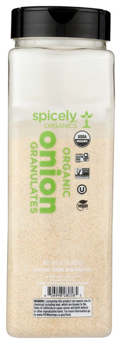 SPICELY ORGANICS: Organic Onion Granulates, 16 oz