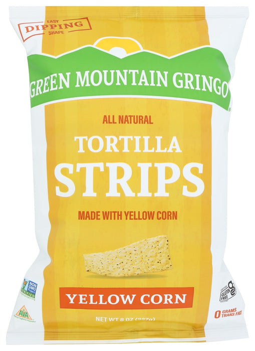 GREEN MOUNTAIN GRINGO: Yellow Corn Tortilla Strips, 8 oz