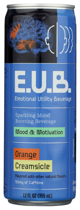 EMOTIONAL UTILITY BEVERAGE: Orange Creamsicle Mood and Motivation Beverage, 12 fo