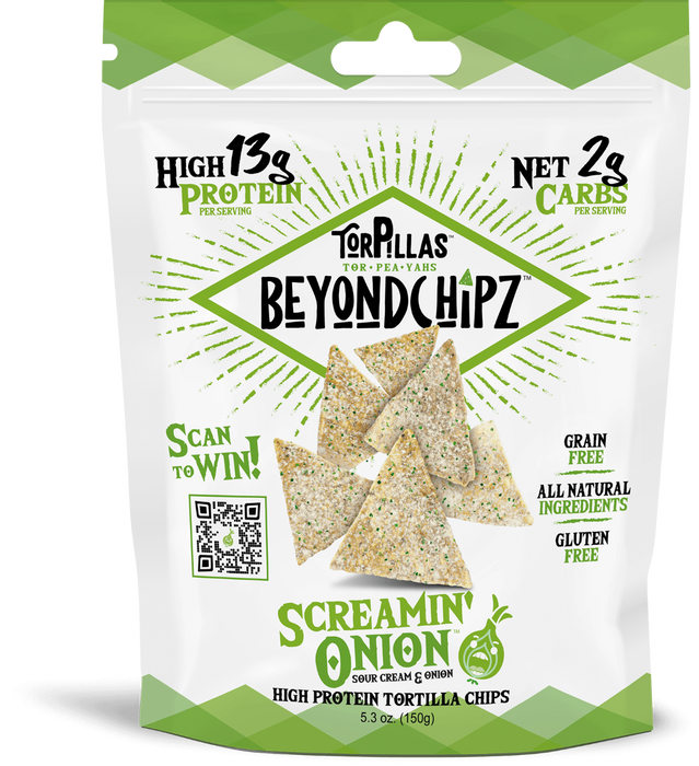 BEYONDCHIPZ: Screamin Onion Chips, 5.3 oz