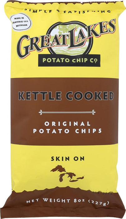 GREAT LAKES POTATO: Original Potato Chips, 8 oz