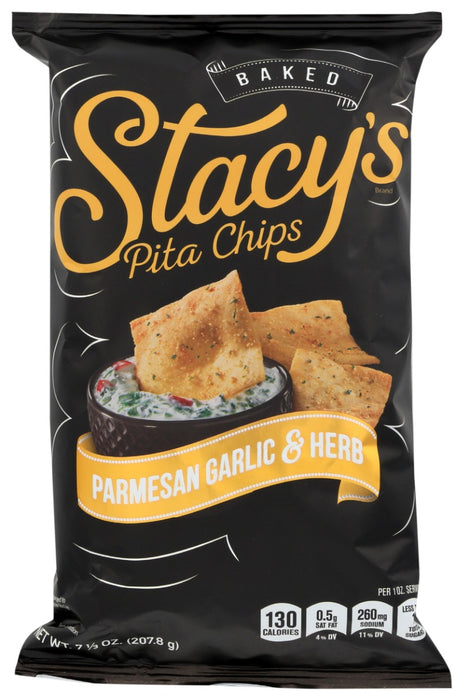 STACYS PITA CHIP: Parmesan Garlic and Herb Pita Chips, 7.33 oz