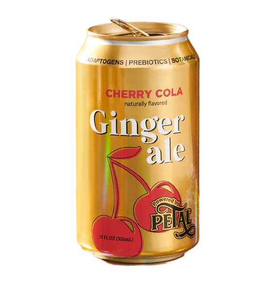 PETAL: Cherry Cola Ginger Ale Soda, 12 fo