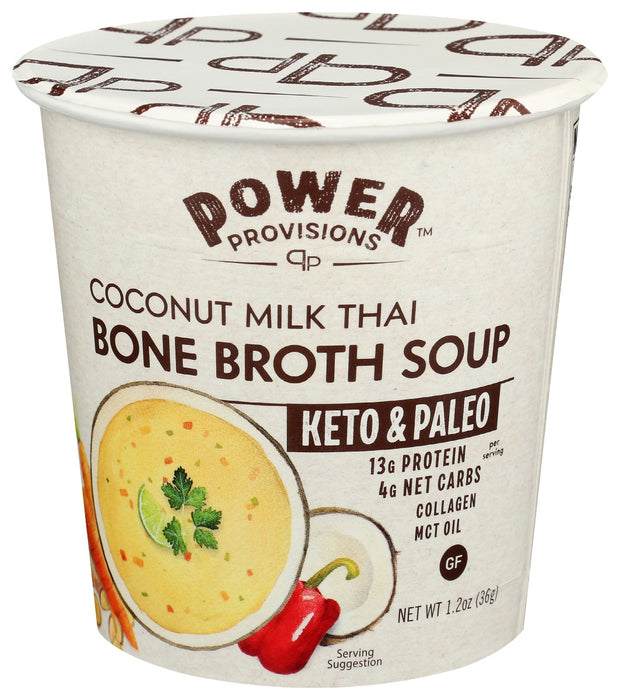POWER PROVISIONS: Coconut Milk Thai Bone Broth Soup, 1.2 oz