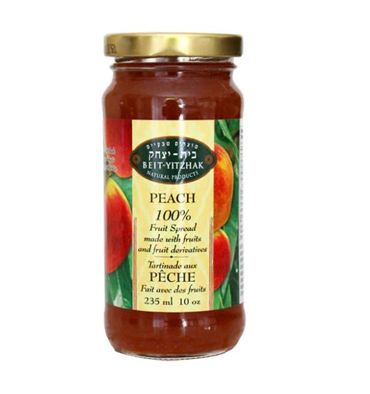 BEIT YITZHAK: 100 Percent Fruit Spread Peach, 10 oz