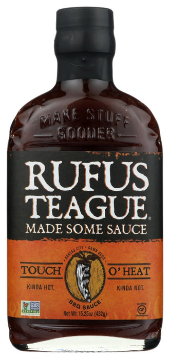 RUFUS TEAGUE: Touch O Heat BBQ Sauce, 15.25 oz