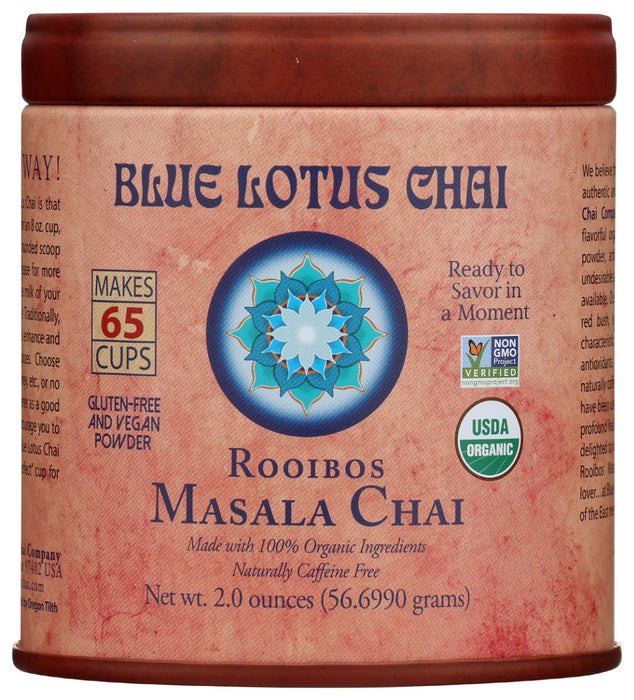 BLUE LOTUS CHAI: Organic Rooibos Masala Chai, 2 oz