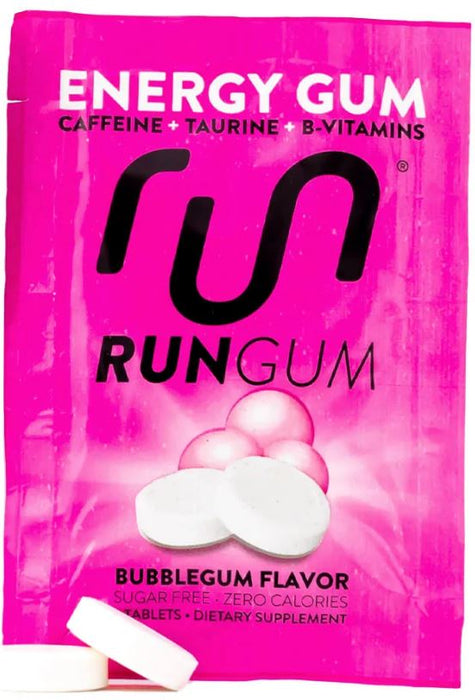 RUN GUM: Bubblegum Energy Gum, 1 pk