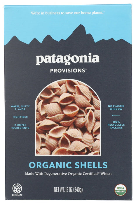 PATAGONIA PROVISIONS: Organic Pasta Shells, 12 oz