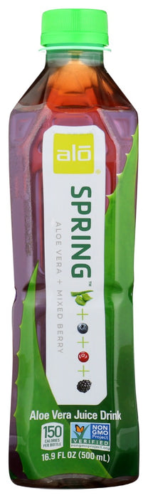 ALO: Spring Aloe Vera Mixed Berries Juice Drink, 16.9 oz