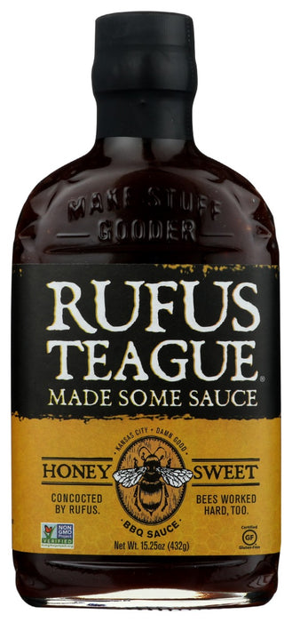 RUFUS TEAGUE: Honey Sweet BBQ Sauce, 15.25 oz
