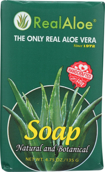REAL ALOE: Real Aloe Bar Soap, 4.75 oz