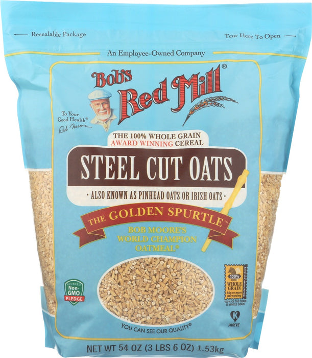 BOBS RED MILL: Steel Cut Oats, 54 oz