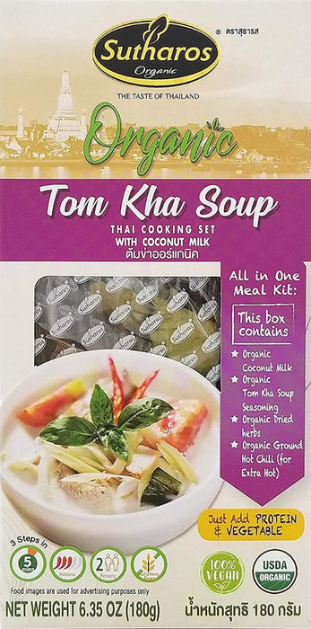 SUTHAROS: Organic Tom Kha Soup, 6.35 oz