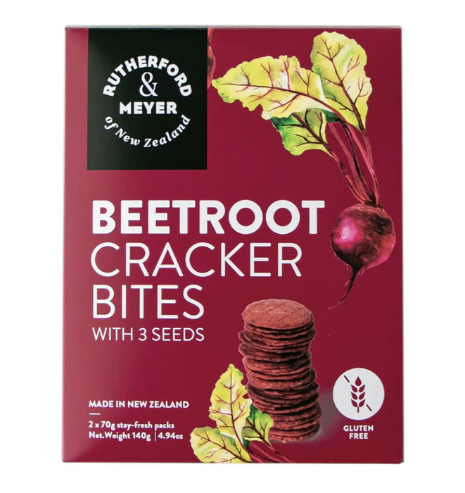 RUTHERFORD & MEYER: Cracker Bites Beetroot, 4.76 oz