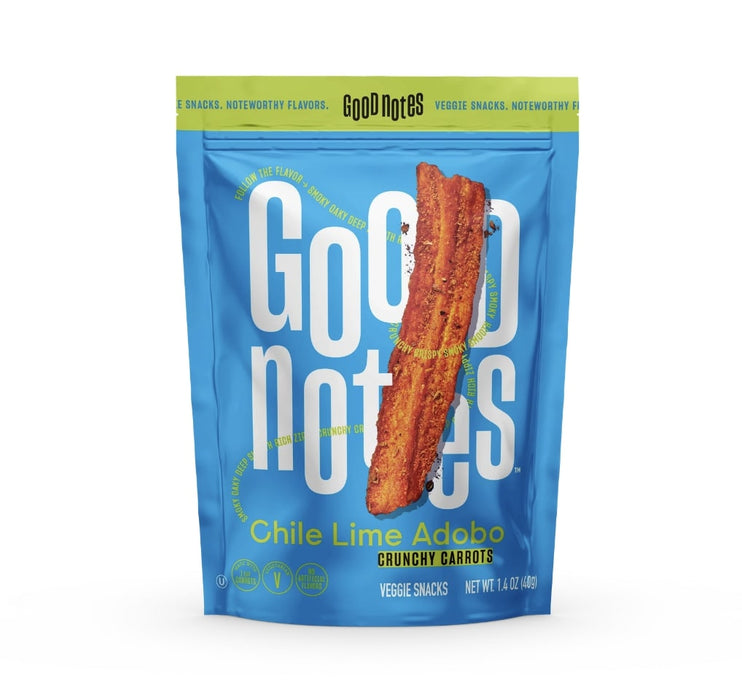 GOOD NOTES: Vggie Snck Crrt Chil Lime, 1.4 oz