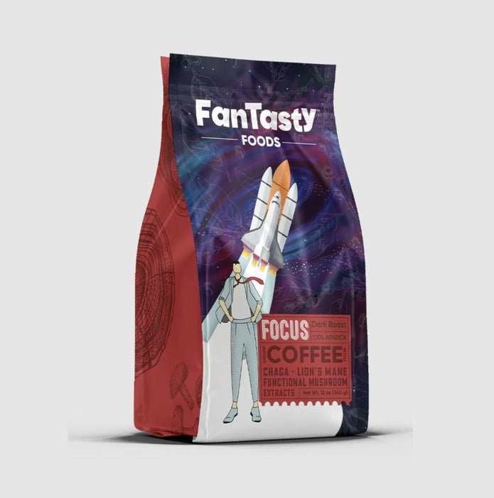 FAN TASTY FOODS: Coffee Dark Roast Functional Focus, 12 oz