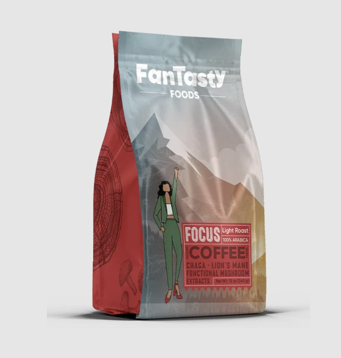FAN TASTY FOODS: Coffee Light Functional Focus, 12 oz