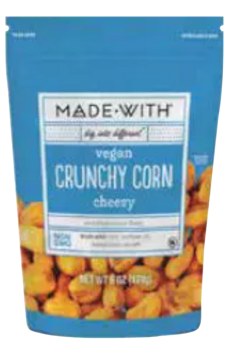 MADE WITH: Corn Crunchy Cheezy, 6 oz