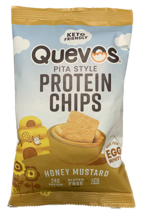 QUEVOS: Pita Protein Hny Mustard, 3.2 OZ