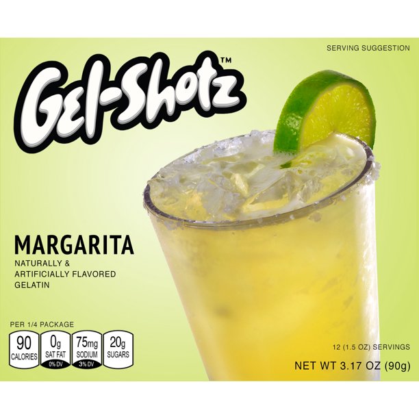 GEL SHOTZ: Margarita Gelatin, 3.17 oz