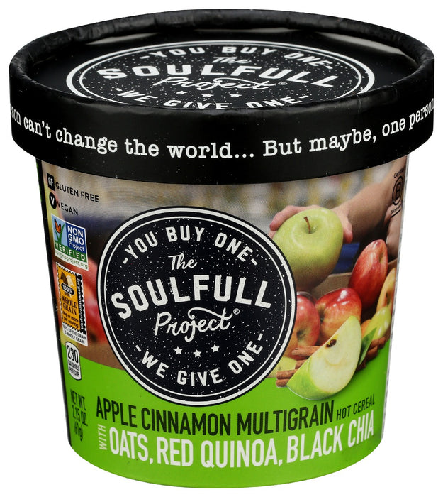 THE SOULFULL PROJECT: Apple Cinnamon Multigrain Hot Cereal, 2.15 oz