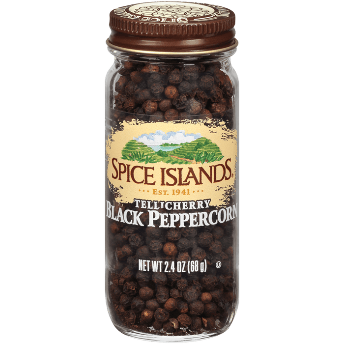 SPICE ISLAND: Tellicherry Black Peppercorn, 2.4 oz