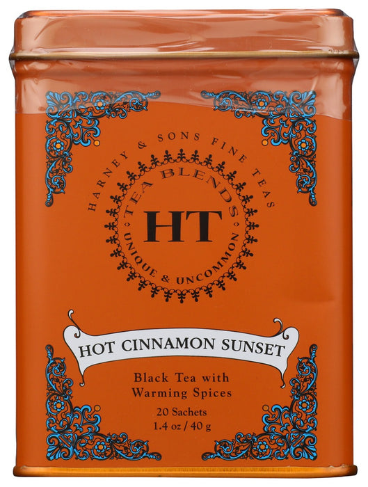 HARNEY & SONS: Hot Cinnamon Sunset Black Tea HT Tin, 20 bg