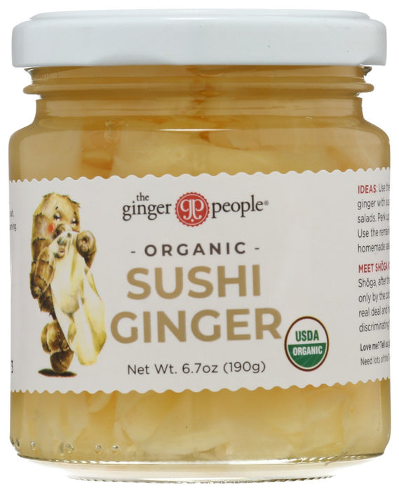 GINGER PEOPLE: Organic Pickled Sushi Ginger, 6.7 oz