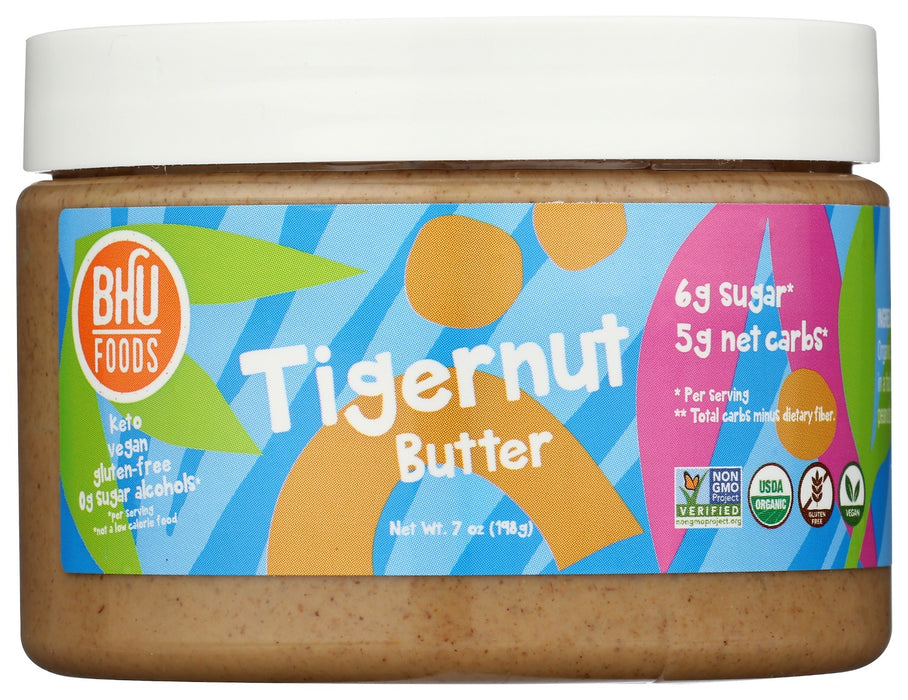 BHU FOODS: Tigernut Butter Plain, 7 oz