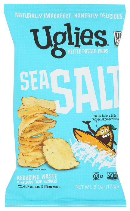 UGLIES: Sea Salt Kettle Chips, 6 oz