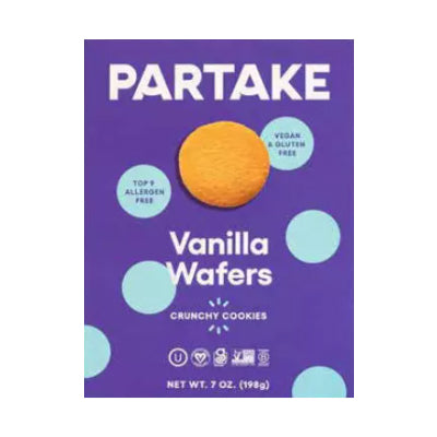 PARTAKE FOODS: Vanilla Wafers Crunchy Cookies, 7 oz