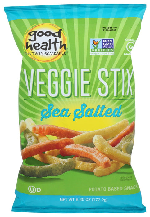 GOOD HEALTH: Veggie Stix Sea Salt, 6.25 oz