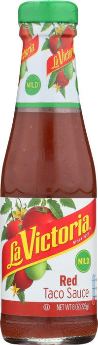 LA VICTORIA: Red Taco Sauce Mild, 8 oz