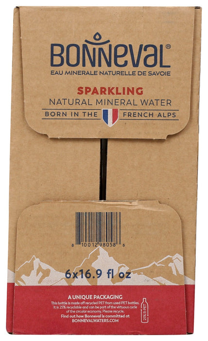 BONNEVAL: Sparkling Mineral Natural Water 6Pk, 101.4 fo