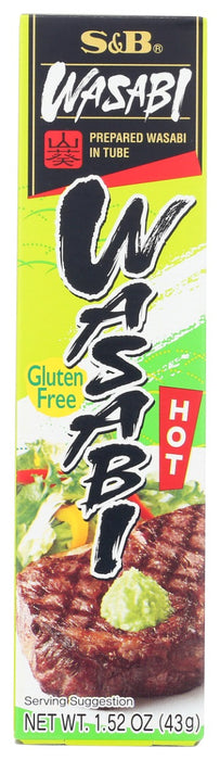 S & B: Prepared Wasabi In Tube, 1.52 oz